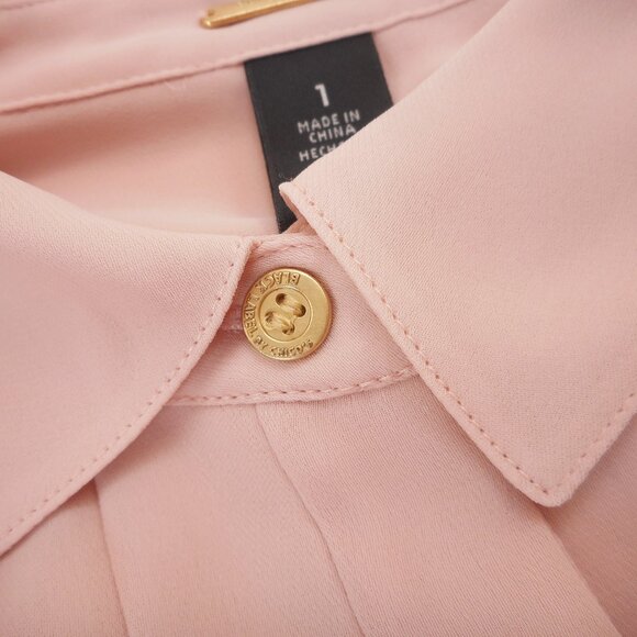 Chico's Black Label size 1 Women's M Pastel Pink Button-up Long Sleeve Blouse - Picture 7 of 12